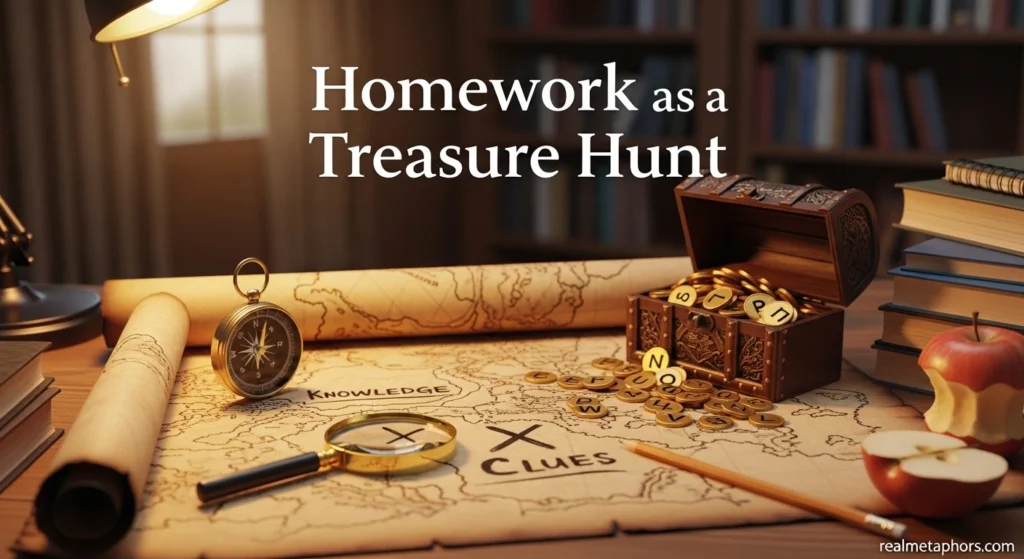 Homework as a Treasure Hunt