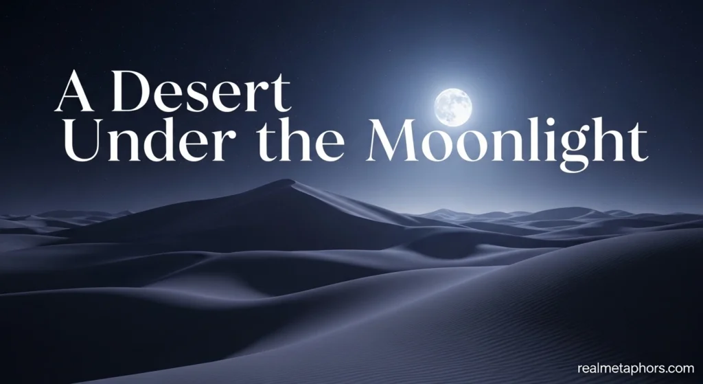 A Desert Under the Moonlight