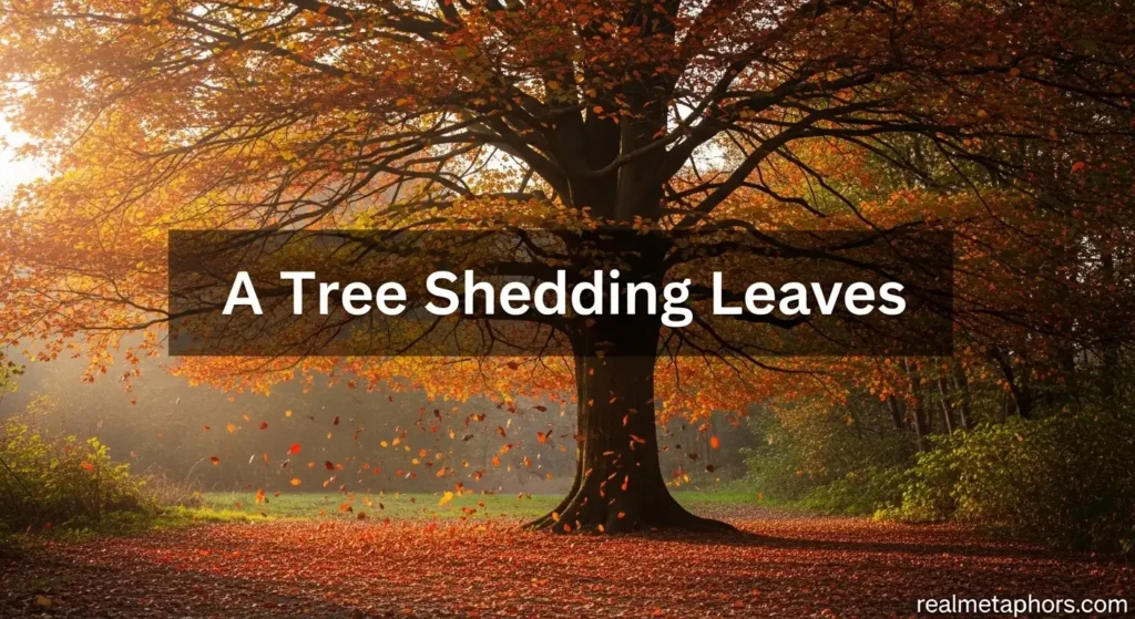 A Tree Shedding Leaves