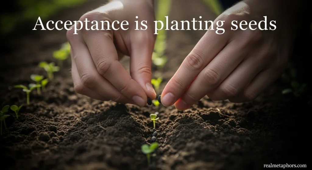 Acceptance is planting seeds