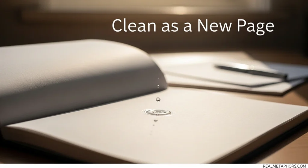 “Clean as a New Page”