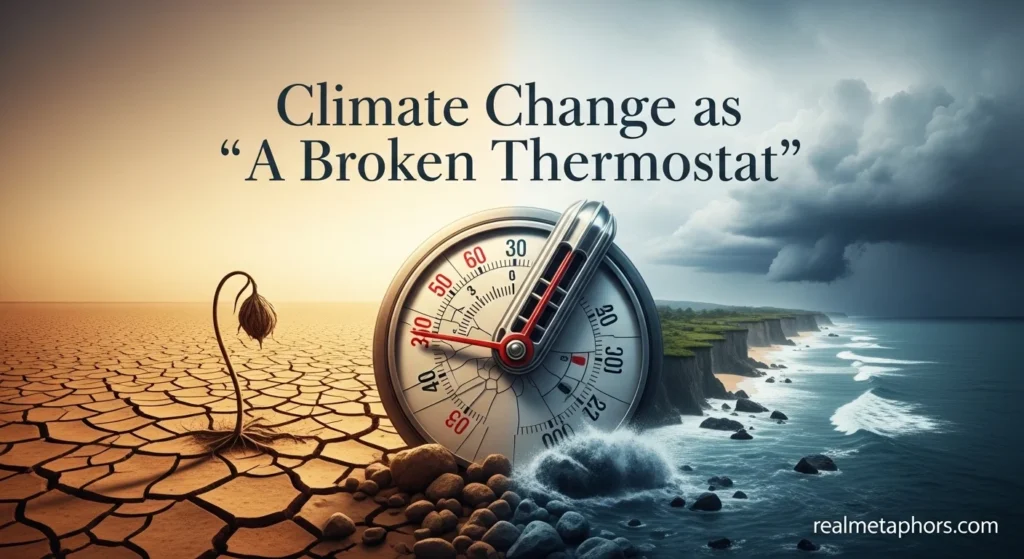 Climate Change as “A Broken Thermostat”