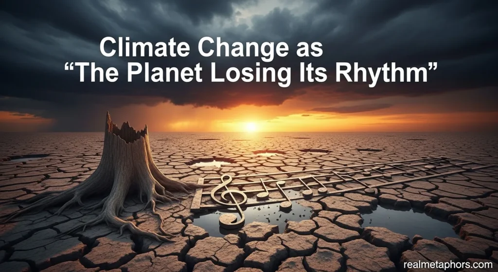 Climate Change as “The Planet Losing Its Rhythm”