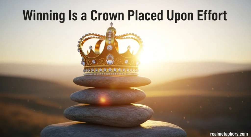 Winning Is a Crown Placed Upon Effort