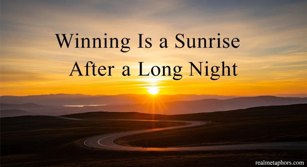 Winning Is a Sunrise After a Long Night