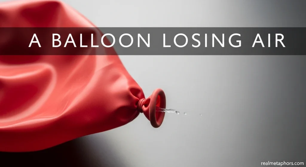 A Balloon Losing Air