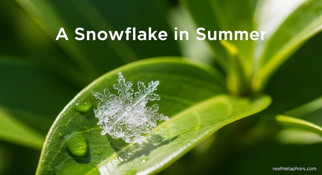 A Snowflake in Summer