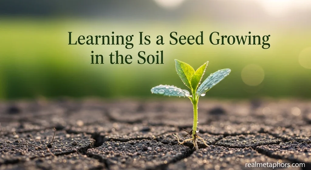 Learning Is a Seed Growing in the Soil
