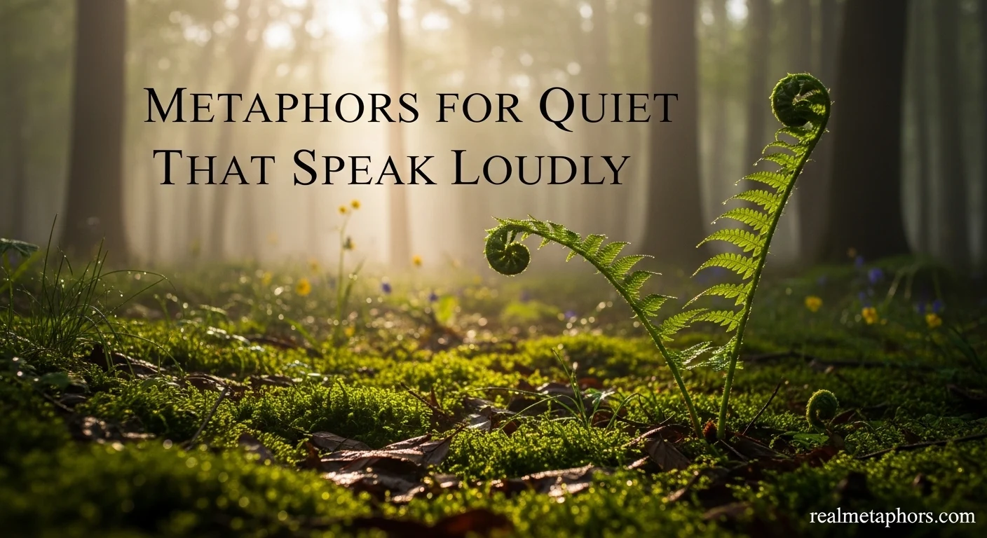 Metaphors for Quiet that speak for loudly
