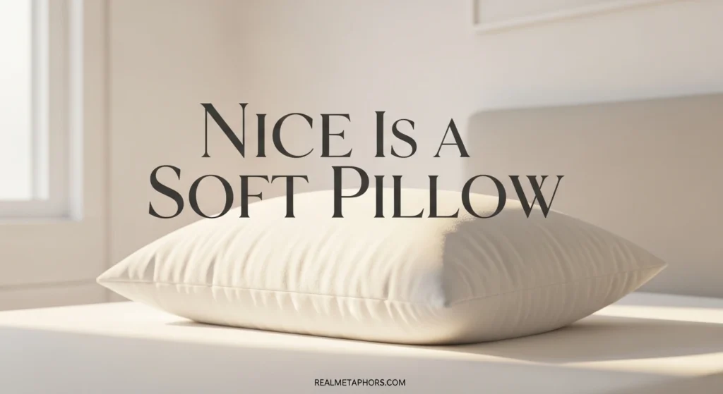 Nice Is a Soft Pillow