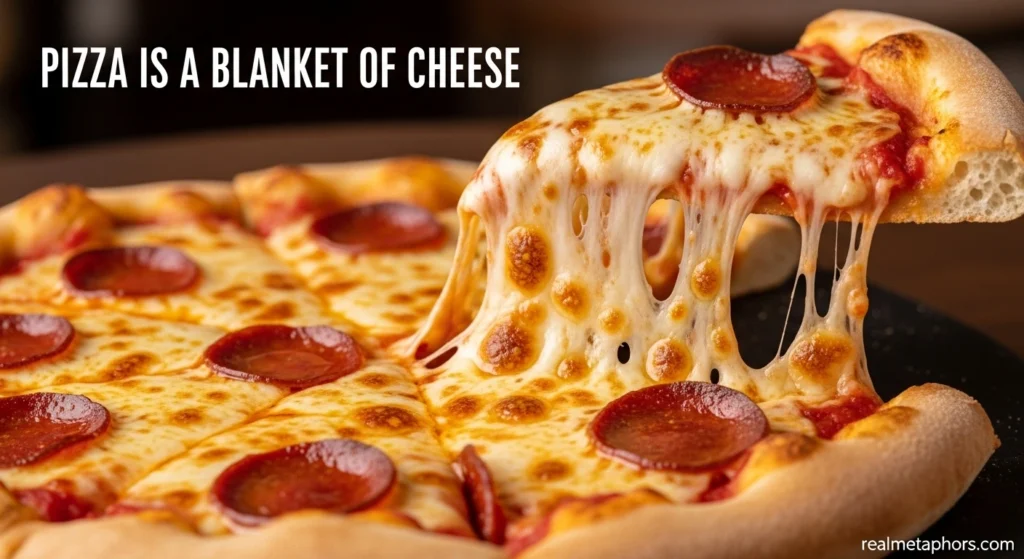 Pizza Is a Blanket of Cheese