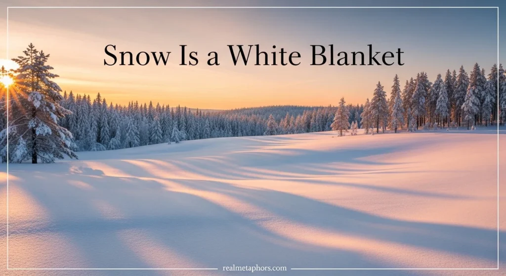 Snow Is a White Blanket