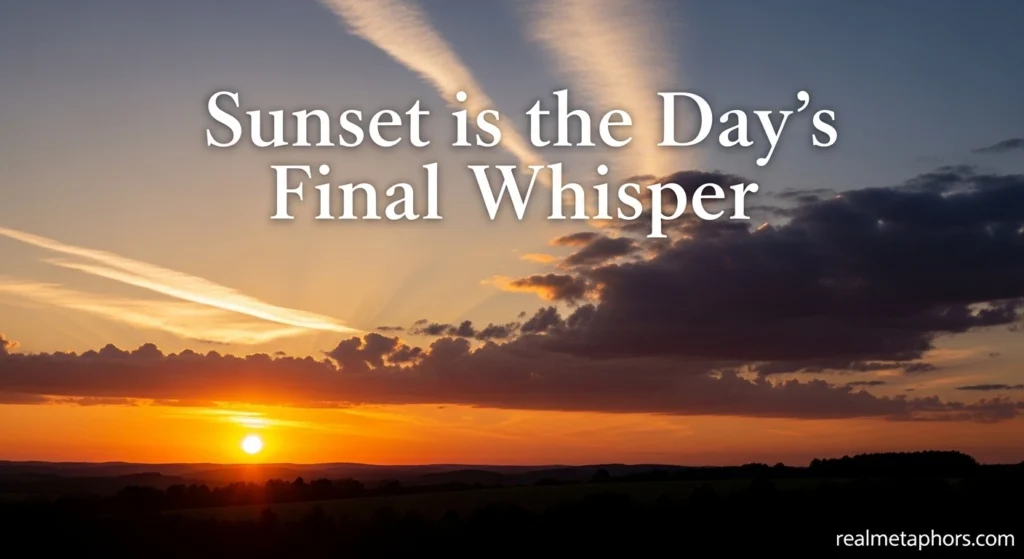 Sunset is the Day’s Final Whisper