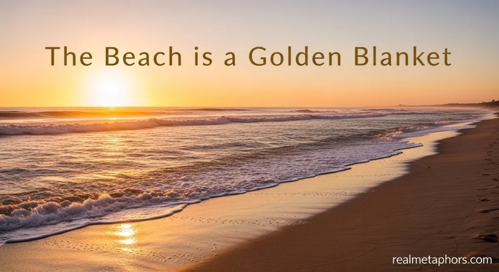 The Beach is a Golden Blanket