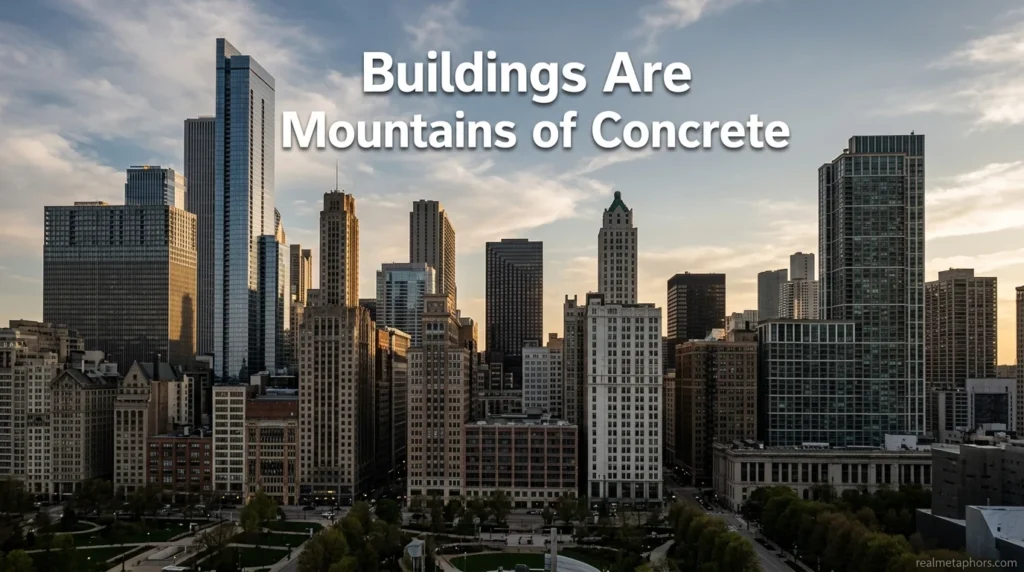 Buildings Are Mountains of Concrete