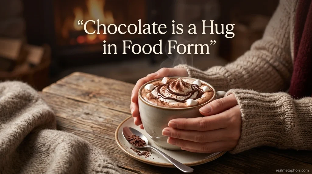 Chocolate is a Hug in Food Form