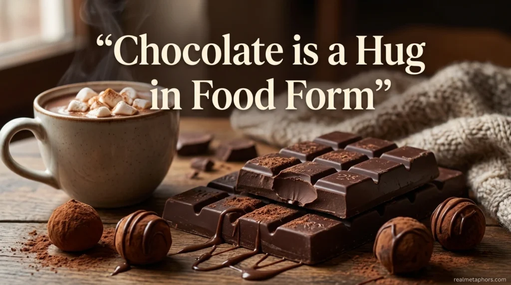 Chocolate is a Hug in Food Form