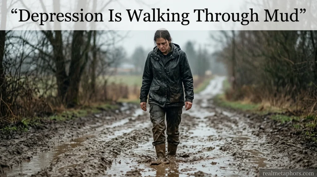 Depression Is Walking Through Mud