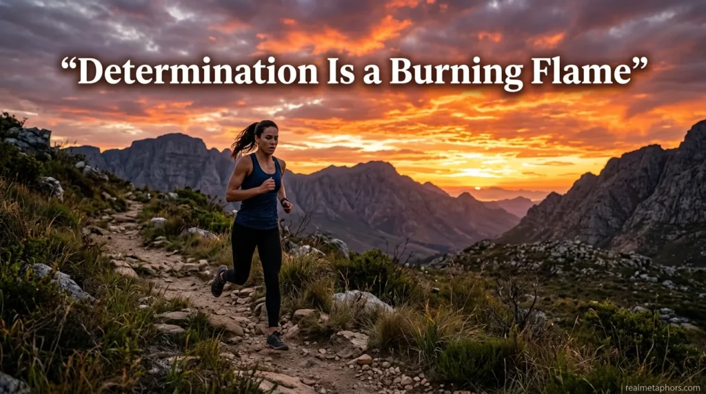 Determination Is a Burning Flame