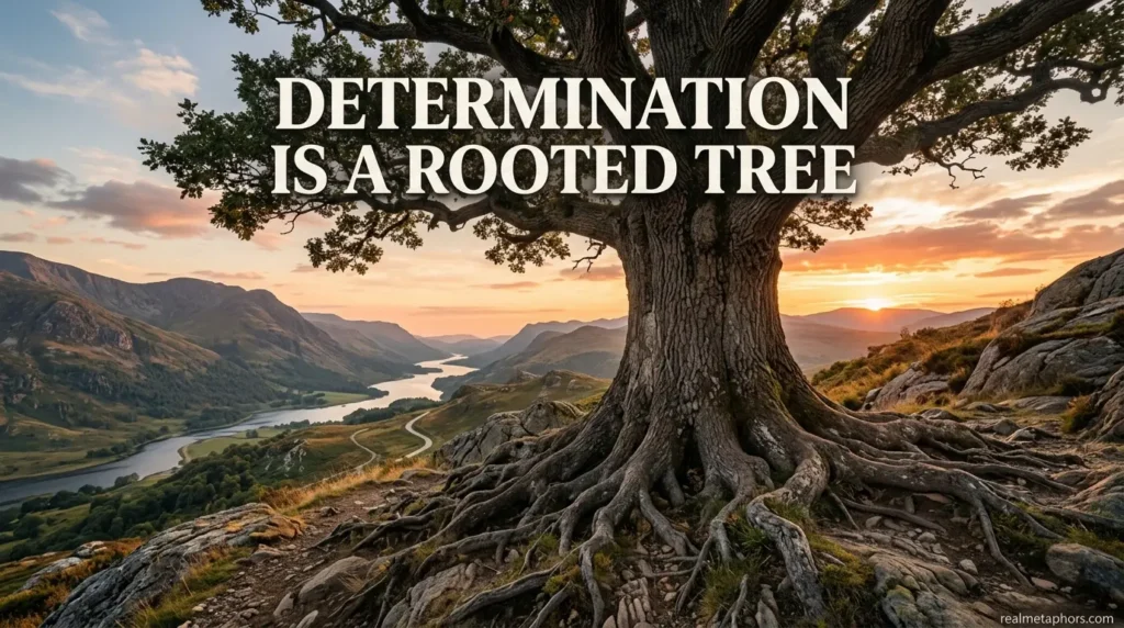 Determination Is a Rooted Tree