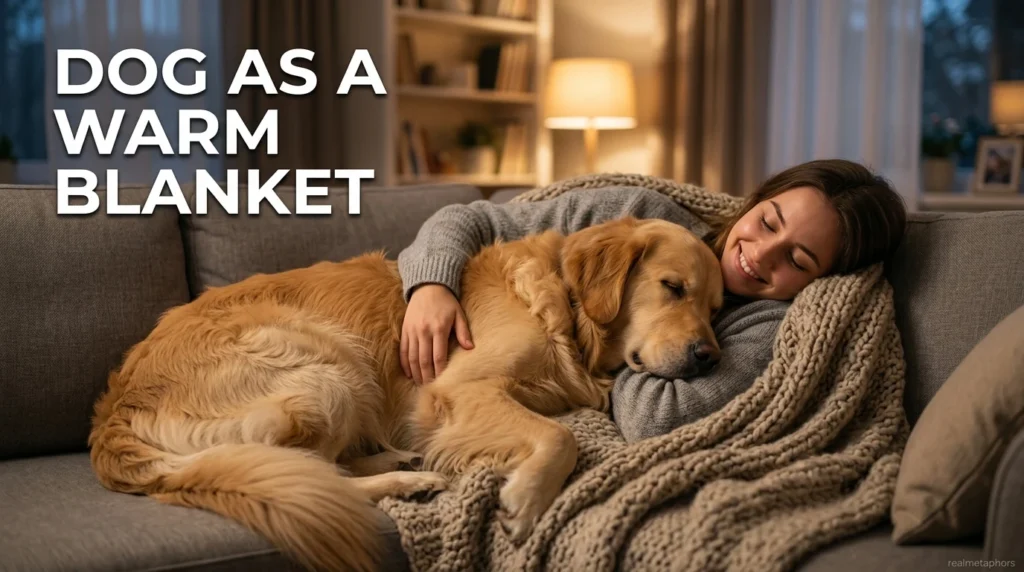 Dog as a Warm Blanket