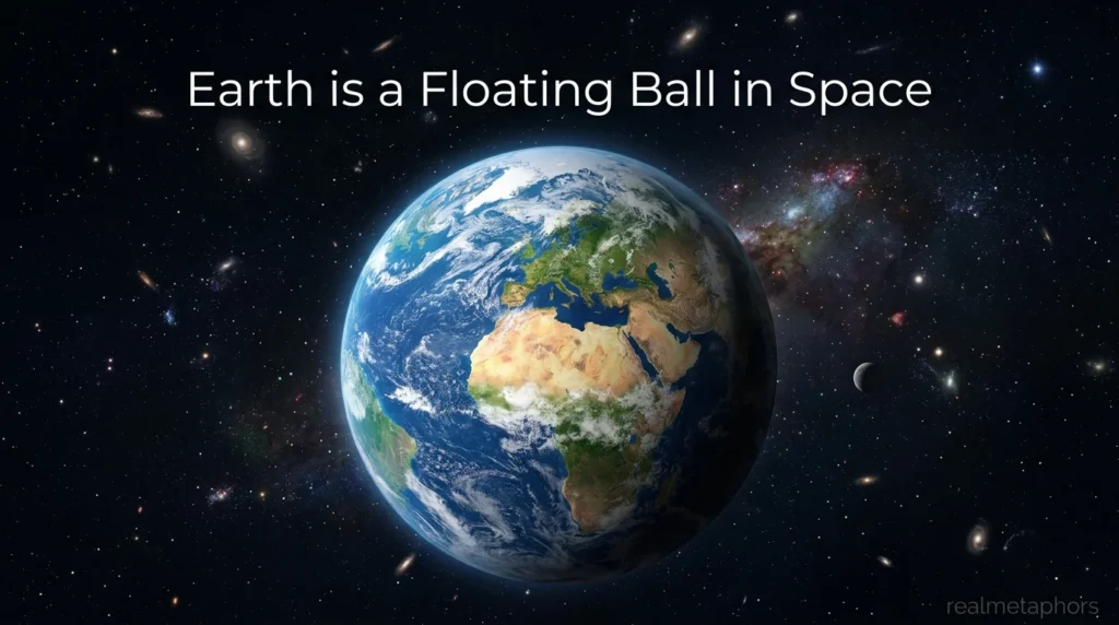 Earth is a Floating Ball in Space