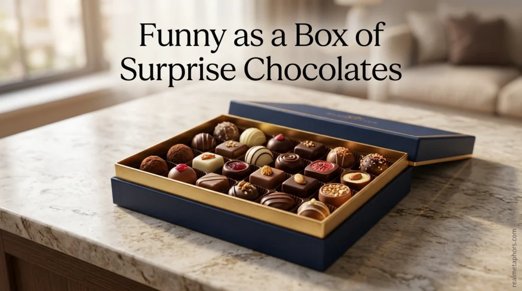 Funny as a Box of Surprise Chocolates