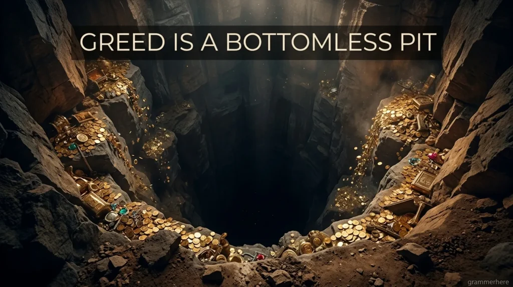 Greed is a Bottomless Pit