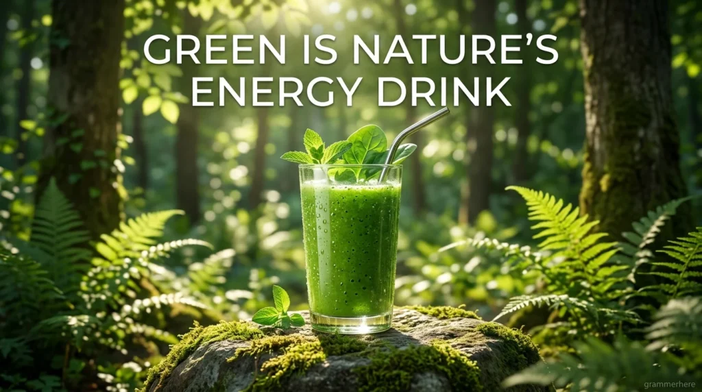 Green Is Nature’s Energy Drink