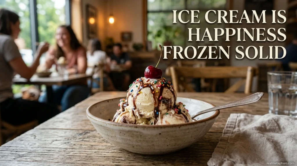 Ice Cream Is Happiness Frozen Solid