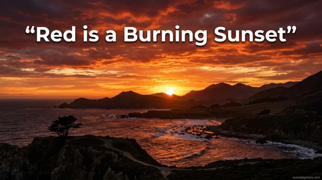 Red is a Burning Sunset