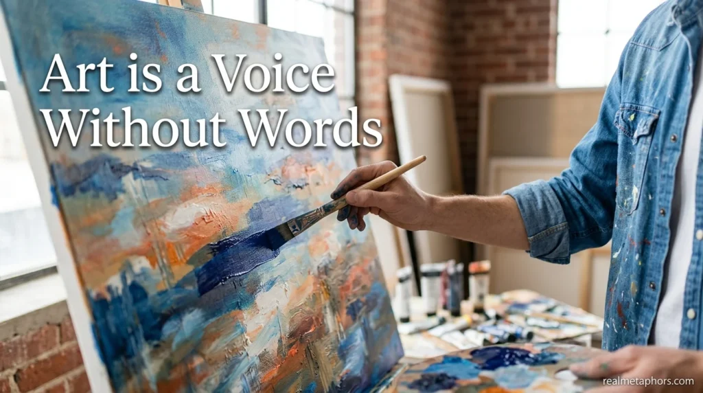Art is a Voice Without Words