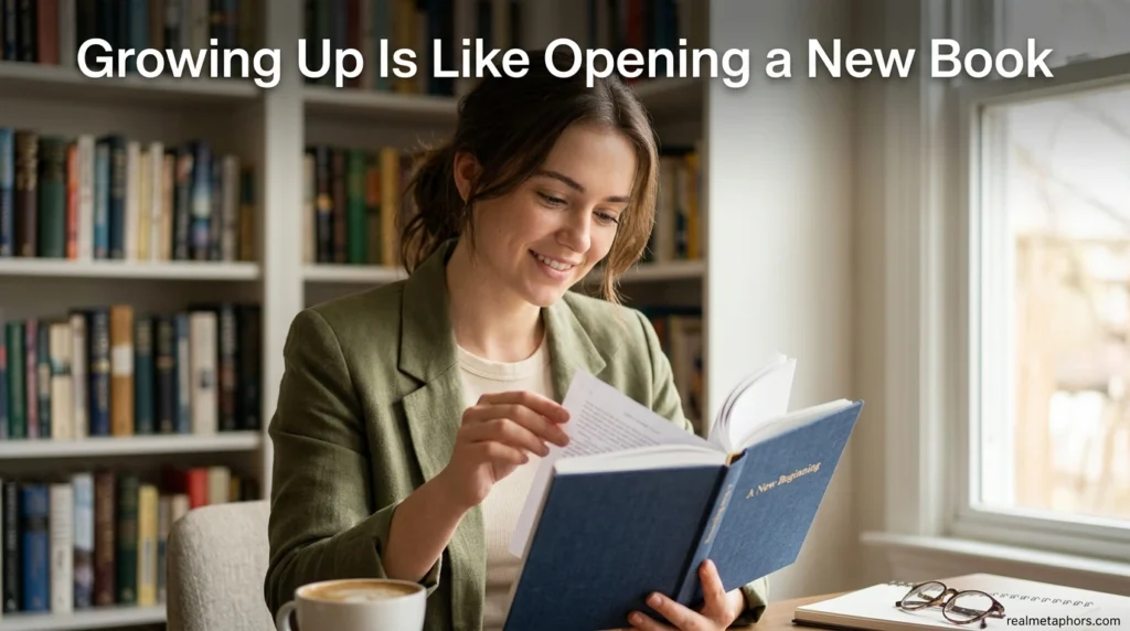 Growing Up Is Like Opening a New Book