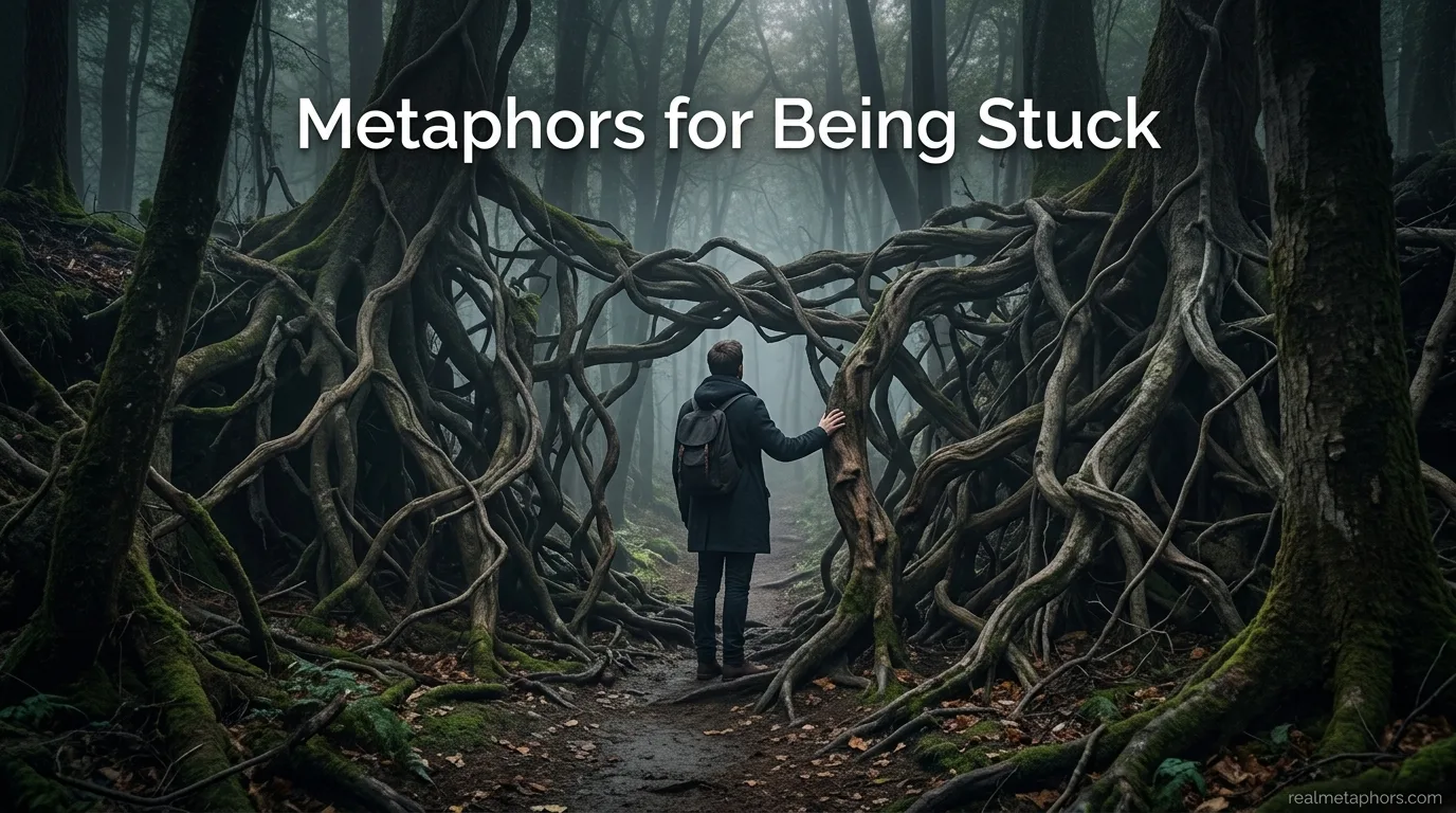 25+ Metaphors for Being Stuck