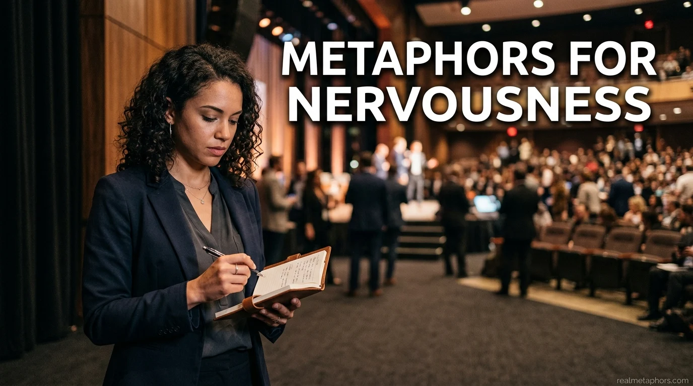 metaphors for nervousness