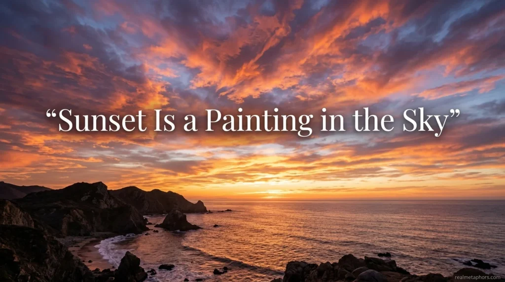 Sunset Is a Painting in the Sky