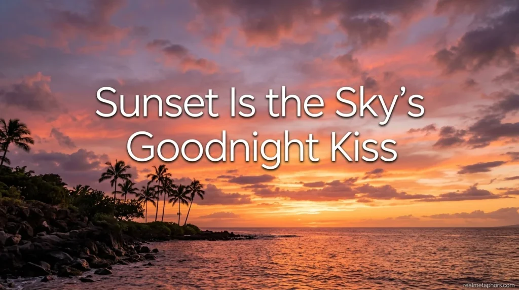 Sunset Is the Sky’s Goodnight Kiss